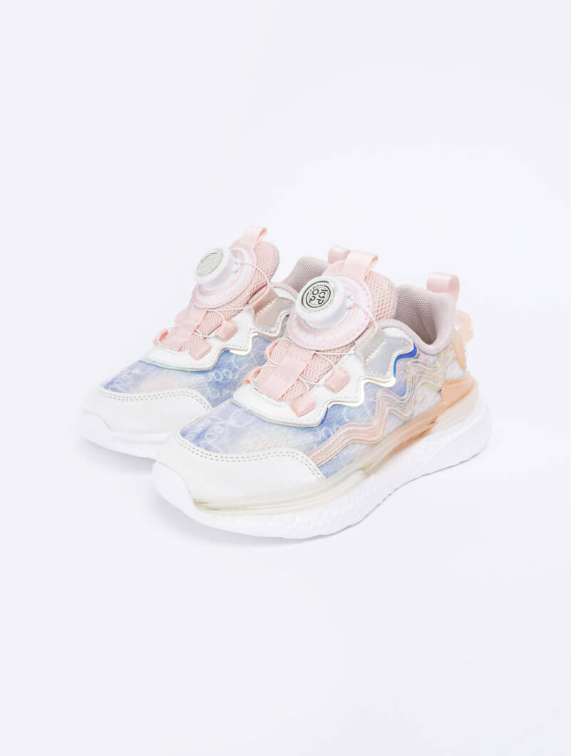 Baskets colorées à bouton rotatif